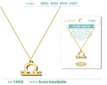 Collar Zodiaco Libra Dorado