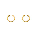 Par de pendientes de aro Dorado — SKU 26077