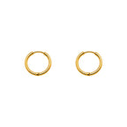 Par de pendientes de aro Dorado — SKU 26077