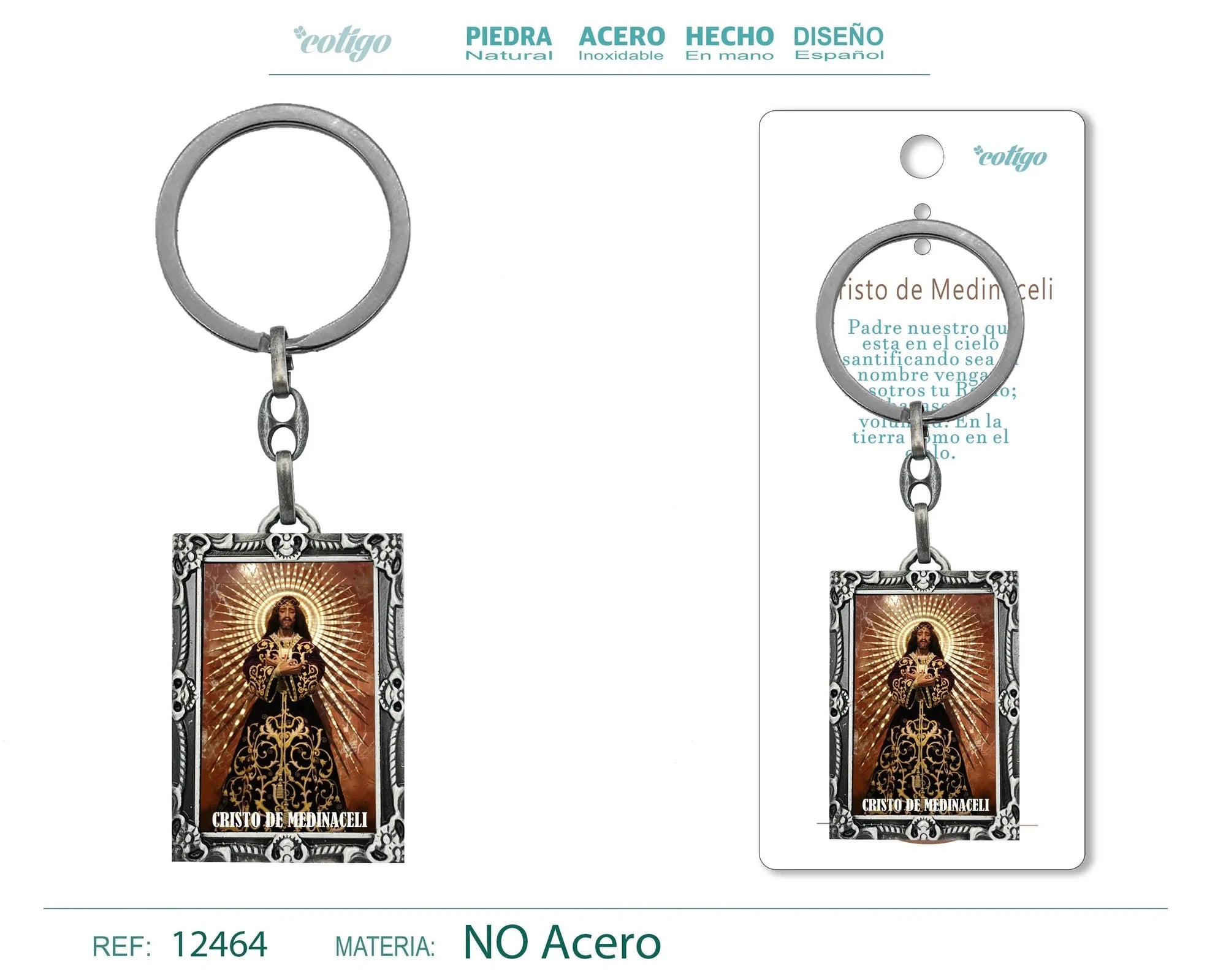 Llavero Cristo de Medinaceli con Imagen Color diseño