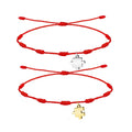 Pack 2 Pulseras 7 Nudos con Puzle - Regalo San Valentín Pareja - Acero