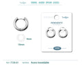 Pendiente Aro Acero 4.0x10mm Acero