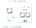 Pendiente Aro Acero 5.0x12mm Acero