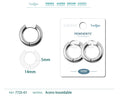 Pendiente Aro Acero 5.0x14mm Acero