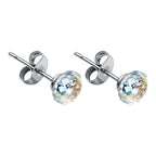 Pendiente de Cristal Ovalado 6mm