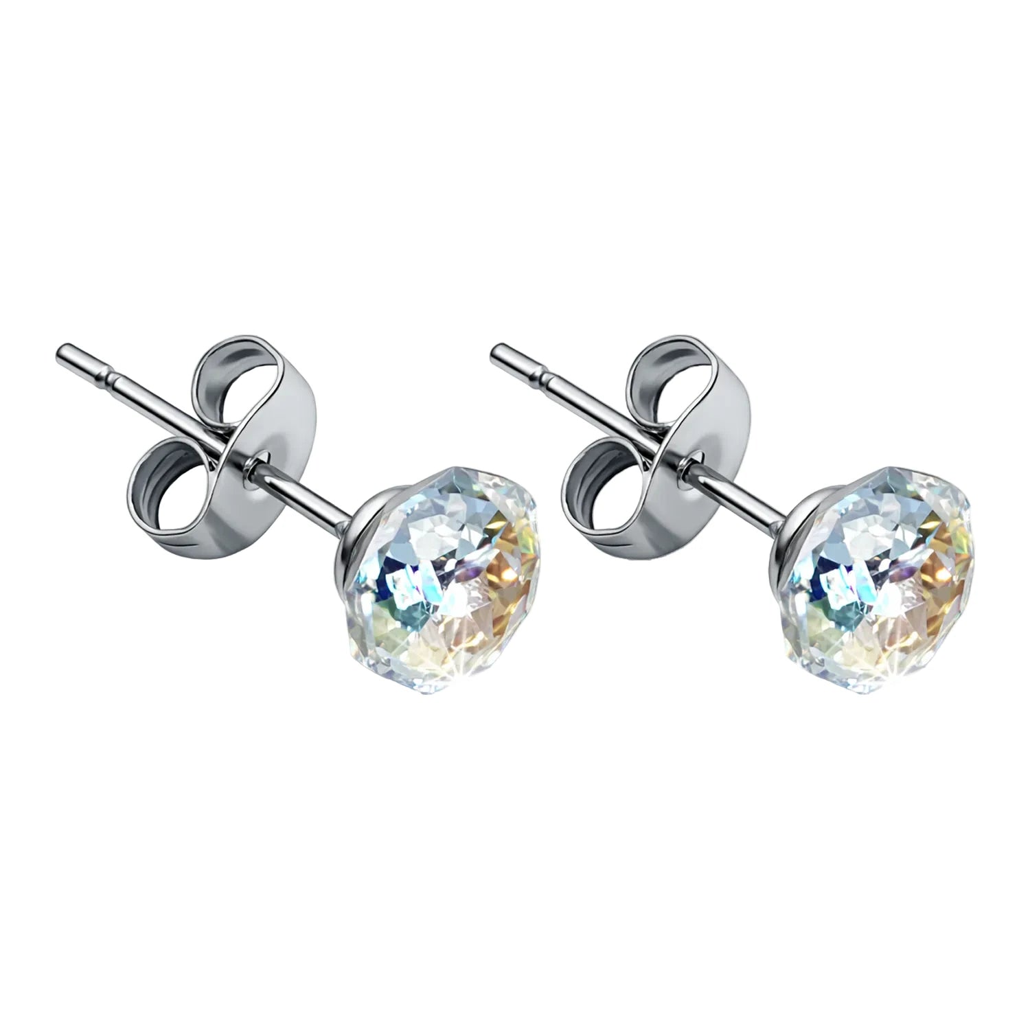 Pendiente de Cristal Ovalado 6mm