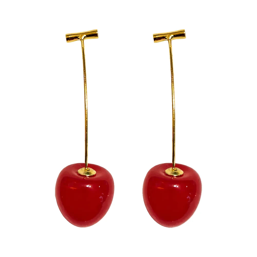 Pendientes con Frutas Cerezas