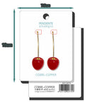 Pendientes con Frutas Cerezas detalle
