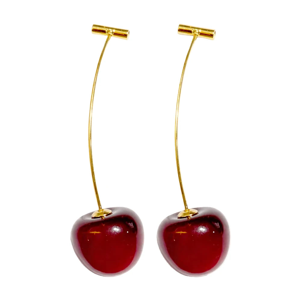 Pendientes con Frutas Cerezas
