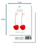 Pendientes con Frutas Cerezas detalle