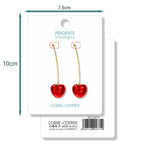 Pendientes con Frutas Cerezas detalle