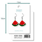 Pendientes de Frutas Sandías detalle