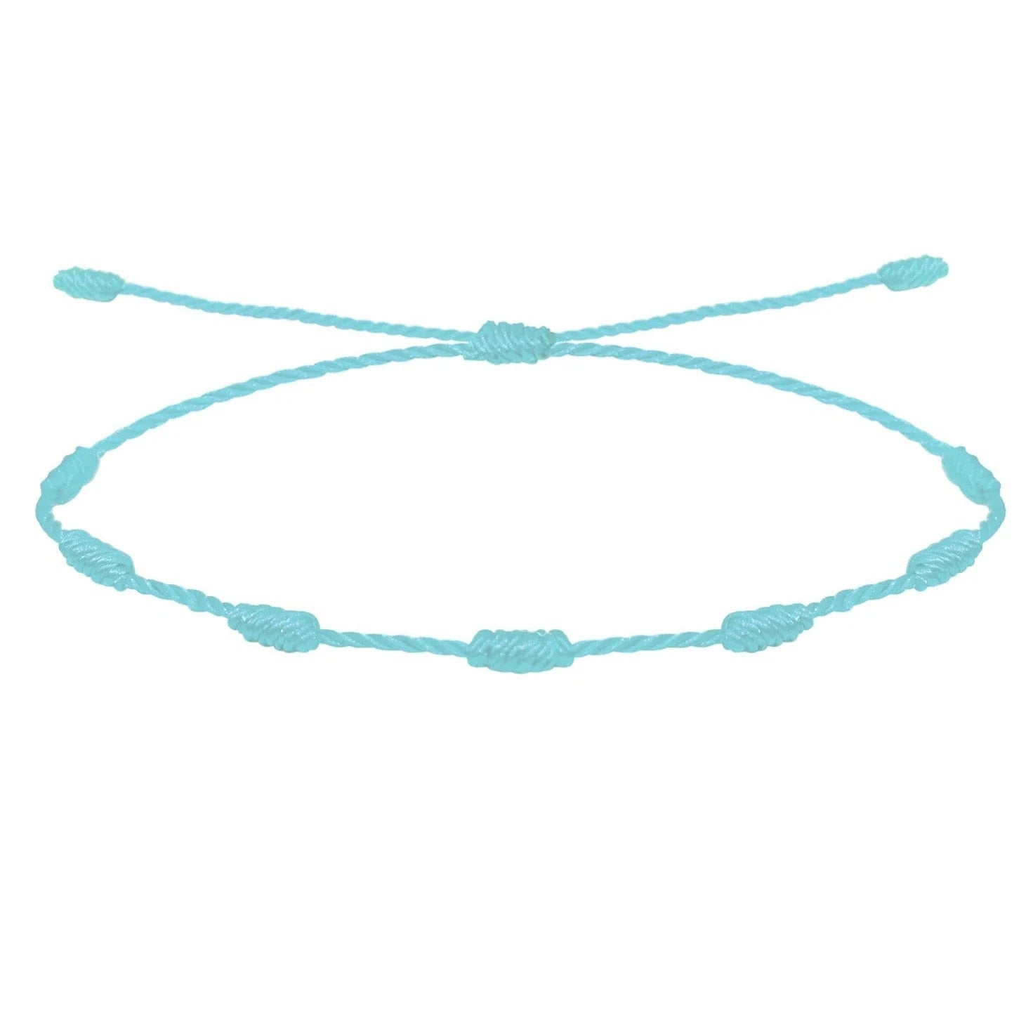 Pulsera 7 Nudos Azul