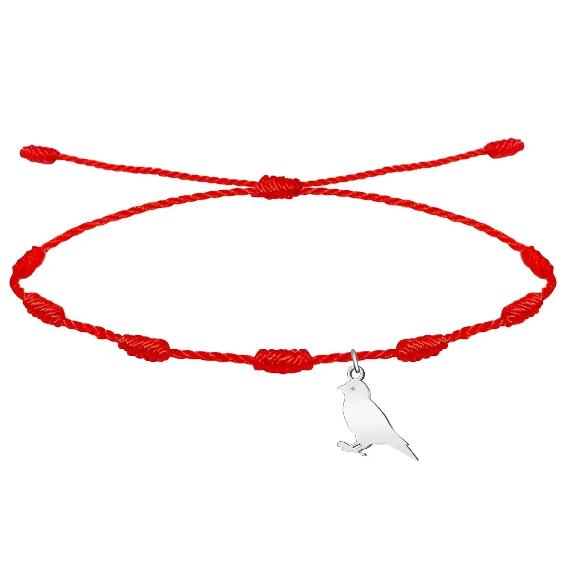 Pulsera 7 Nudos Canario Acero Plateado