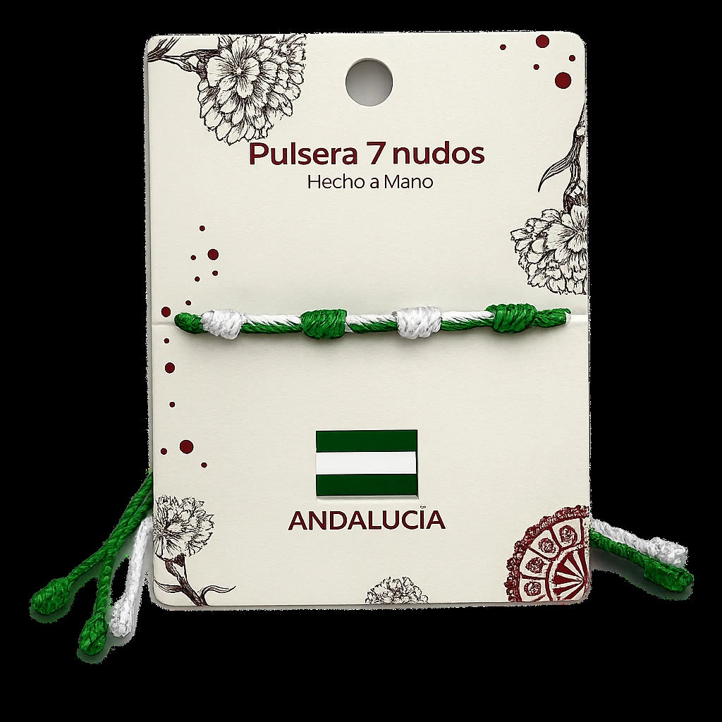 Pulsera 7 Nudos Coloreado - Tono Andalucía detalle
