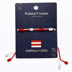 Pulsera 7 Nudos Coloreado - Tono Castella Y León detalle