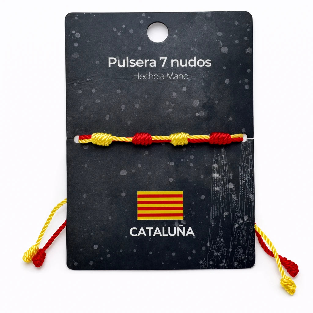 Pulsera 7 Nudos Coloreado - Tono Cataluña detalle