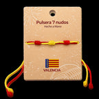 Pulsera 7 Nudos Coloreado - Tono Valencia detalle