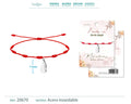 Pulsera 7 nudos con Ala de angel color Plateado - cotigo