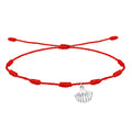 Pulsera 7 Nudos con la Concha de Vieir Acero Plateado