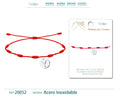 Pulsera 7 Nudos con letra Y color Plateado cotigo
