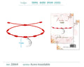 Pulsera 7 nudos con Luna color Plateado - cotigo