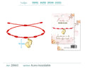 Pulsera 7 Nudos Huella de Pie Acero Dorado