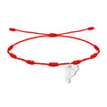 Pulsera 7 Nudos con Mapa Cataluña Acero Plateado