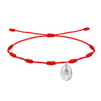 Pulsera de 7 nudos con medalla de la Virgen de Montserrat