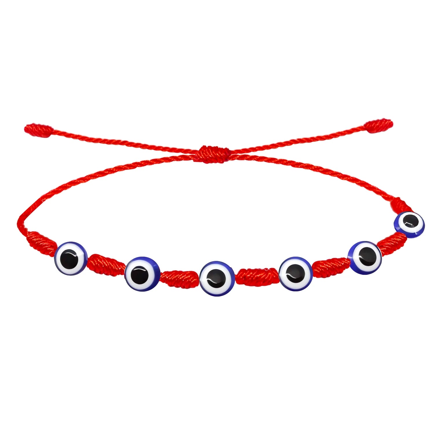 Pulsera 7 Nudos con Ojos de Turcos