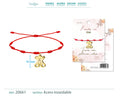 Pulsera 7 Nudos Oso Acero Dorado