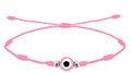 Pulsera 7 Nudos Color Rosa con Ojo Turco