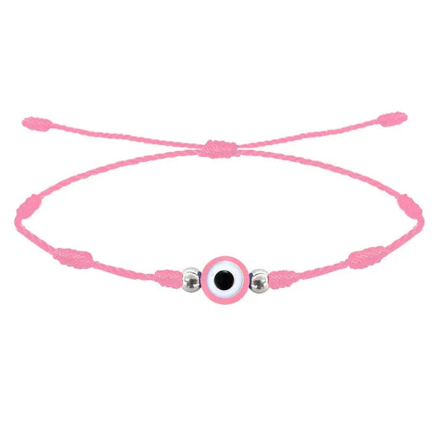 Pulsera 7 Nudos Coloreado con Ojo Turco