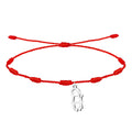 Pulsera San Isidro Labrador con 7 Nudos en Acero Plateado