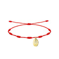 Pulsera 7 Nudos Virgen Blanca Dorado