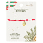 Pulsera 7 Nudos Virgen Blanca Dorado detalle