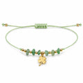 Pulsera de Aventurina Verde con Trébol