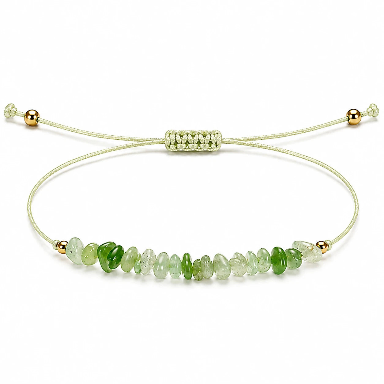 Pulsera de Aventurina Verde Natural