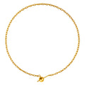 Pulsera Cadena Acero Dorado con Cierre de Bola para Charm