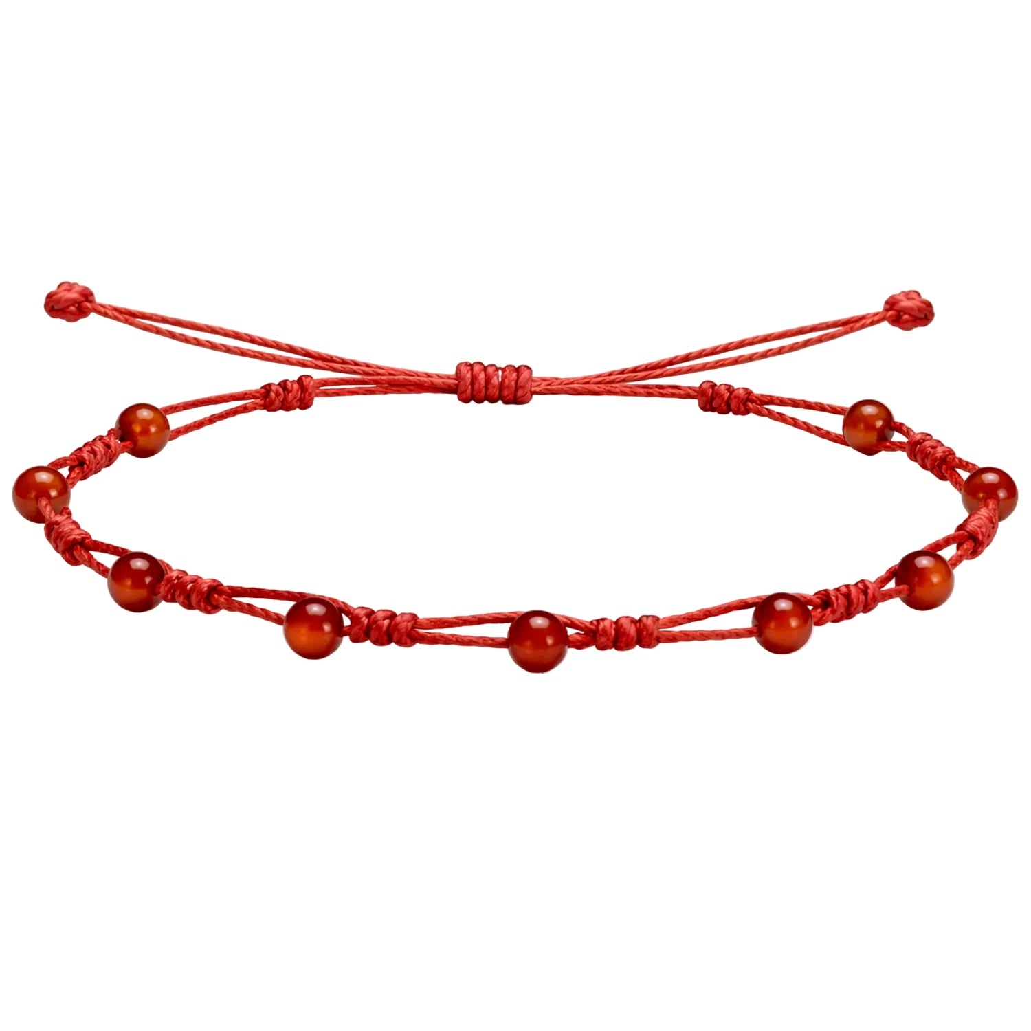 Pulsera de Carneola con Bolitas Minerales