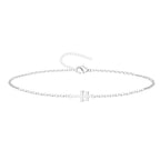 Pulsera Cruz de Caravaca en acero Plateado