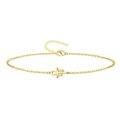 Pulsera Cruz Egipcia Ankh con Ojo de Horus en Acero Dorado
