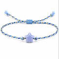 Pulsera de Cordón Trenzado con Estrella Azul