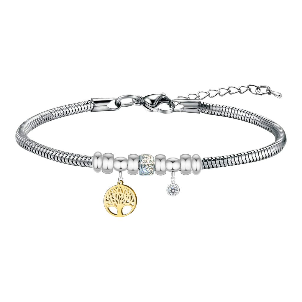 Pulsera de Diploma Acero para Mejor Profesora sobre fondo blanco