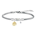Pulsera de Diploma Acero para Mejor Profesora sobre fondo blanco