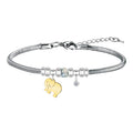 Pulsera de Diploma Acero para Mejor Tia sobre fondo blanco