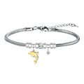 Pulsera de Diploma Acero para Mejor Hija sobre fondo blanco