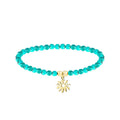 Pulsera Eguzkilore Turquesa Dorado