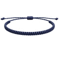Pulsera Esencia Hilo Trenzado Azul Marino Ajustable - Azul Marino