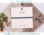Pulsera Esencia Hilo Trenzado Gris Antracita Ajustable acabado
